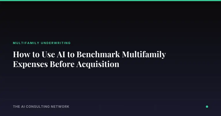 How to Use AI to Benchmark Multifamily Expenses Before Acquisition