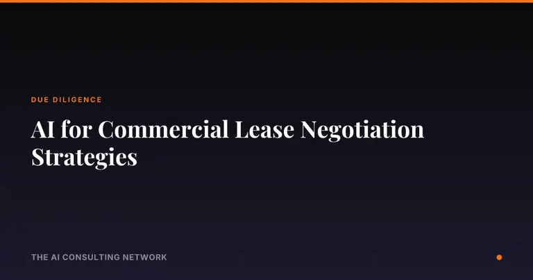 AI for Commercial Lease Negotiation Strategies