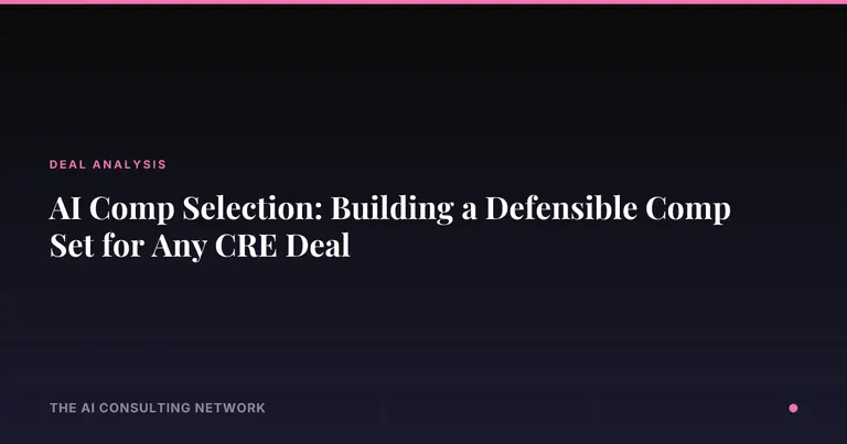 AI Comp Selection: Building a Defensible Comp Set for Any CRE Deal