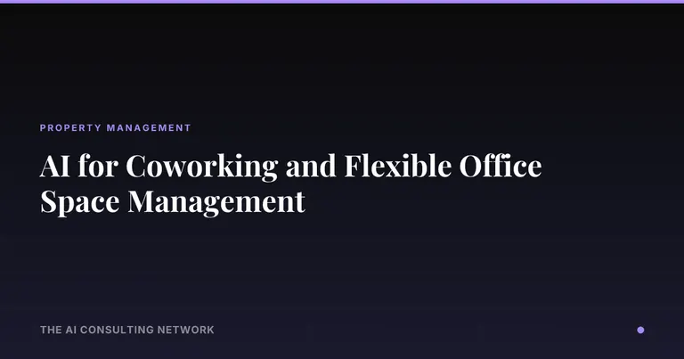 AI for Coworking and Flexible Office Space Management