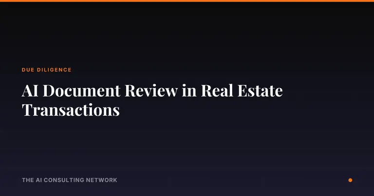 AI Document Review in Real Estate Transactions