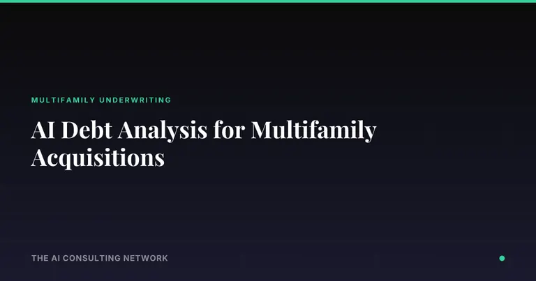 AI Debt Analysis for Multifamily Acquisitions