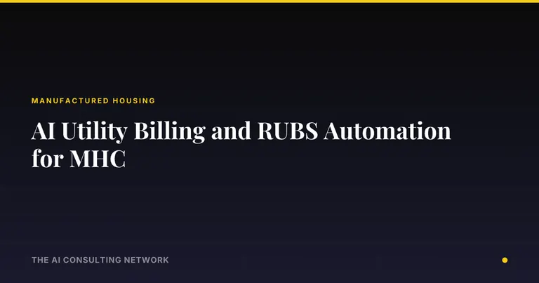 AI Utility Billing and RUBS Automation for MHC