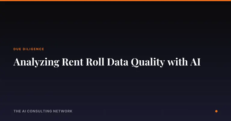 Analyzing Rent Roll Data Quality with AI