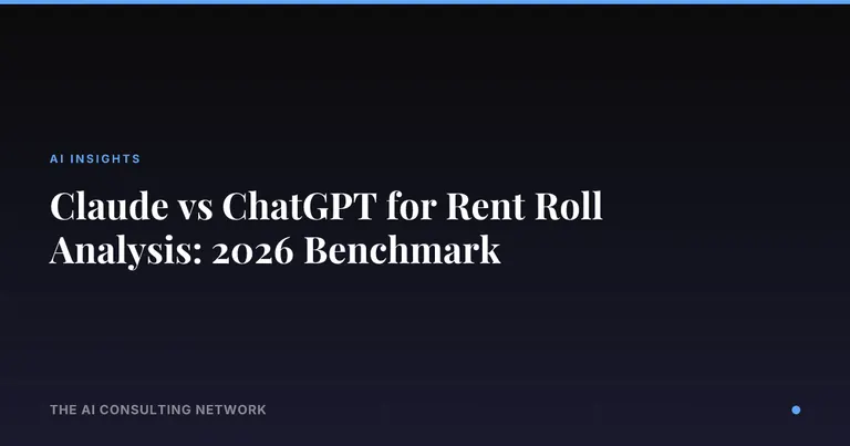 Claude vs ChatGPT for Rent Roll Analysis: 2026 Benchmark