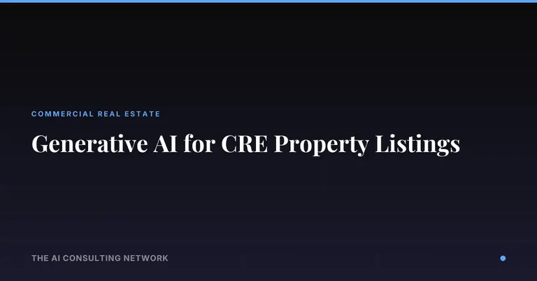 Generative AI for CRE Property Listings