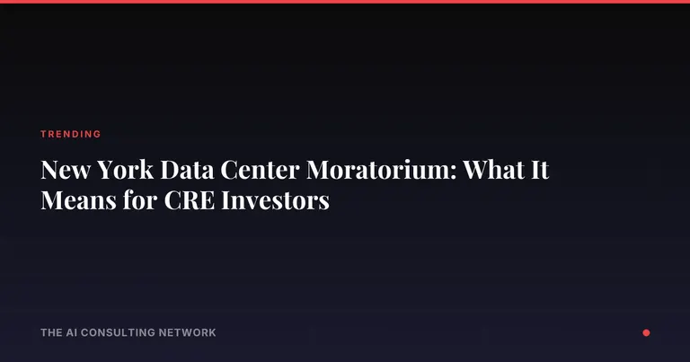 New York Data Center Moratorium: What It Means for CRE Investors