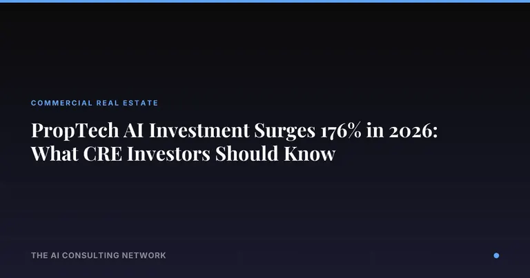 PropTech AI Investment Surges 176% in 2026: What CRE Investors Should Know